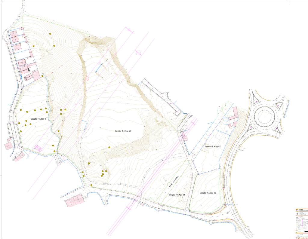 ortomapa resultante do levantamento topográfico com drone realizado pela stgc